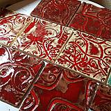 Dekorácie - Keramika, Kachlicky Red - 10970725_