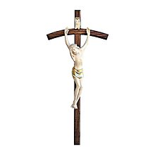 Dekorácie - Jubilejný Kríž s Korpusom (12cm - Béžová) - 10970689_