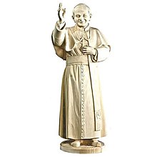 Sochy - Pápež sv. Ján Pavol ll (12cm - Béžová) - 10970718_