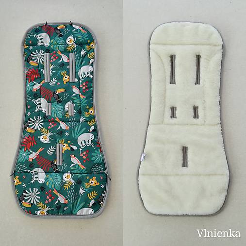 Detský textil - MERINO podložka OYSTER ZERO 100% wool proti poteniu a prehriatiu Tukany Green - 10976218_