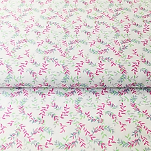 Textil - ružovo-tyrkysové venčeky, 100 % bavlna Nemecko - 10974768_