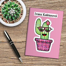 Papiernictvo - Zápisník kaktus (ružový) - 10974019_