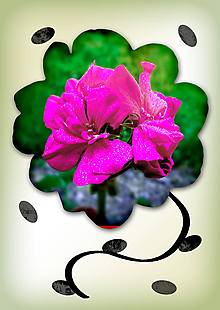 Grafika - Kvety v kvete (nepravidelný) (výstredné) - 10975693_