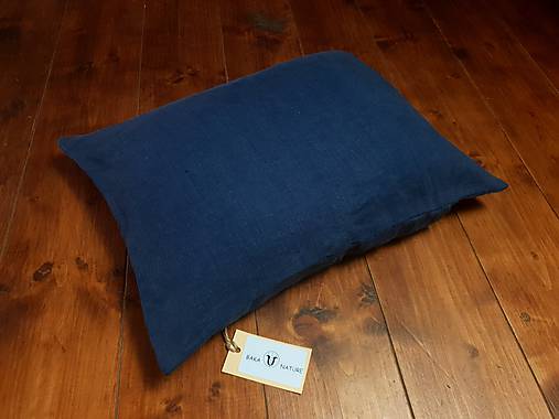 Úžitkový textil - Špaldový vankúš s ľanovou obliečkou - 10979609_