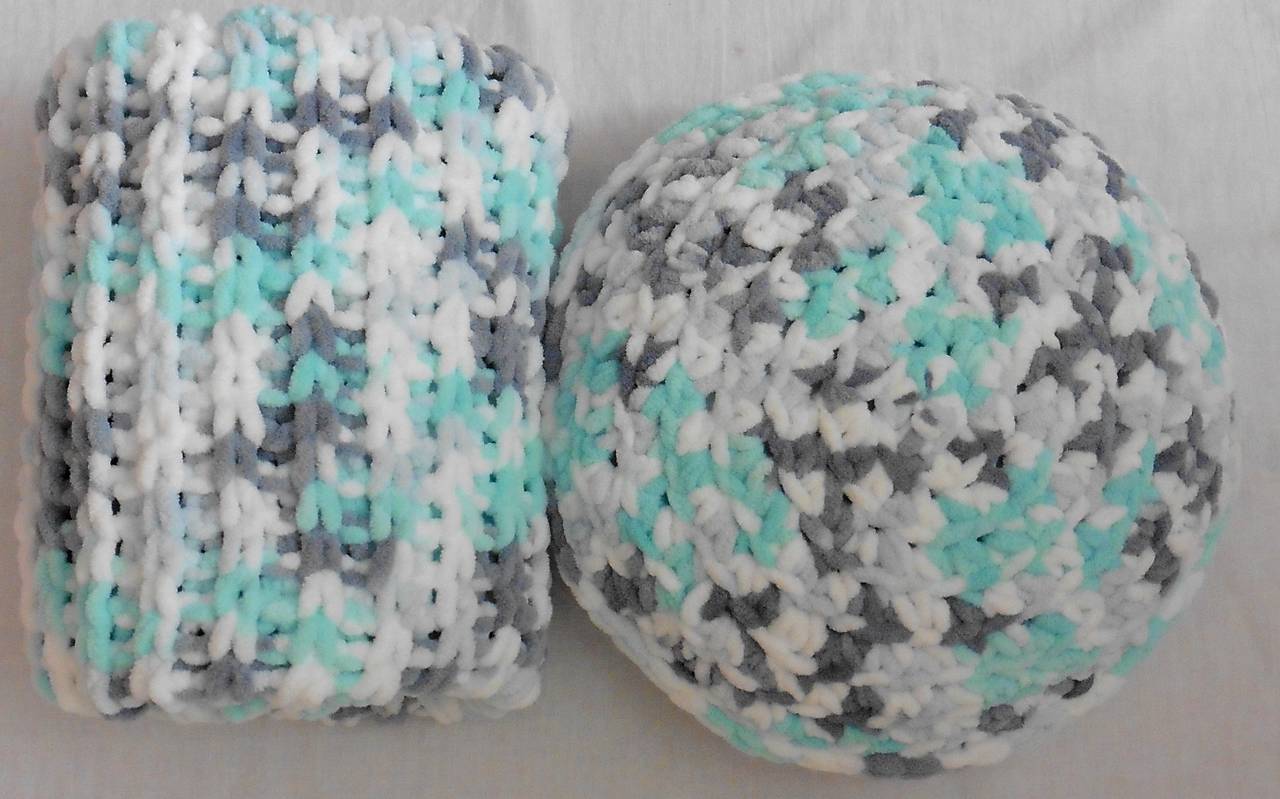 Vankúš z vlny puffy fine - okrúhly vankúš