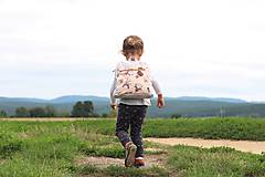 Detské tašky - Detský ruksak - pruhy a macko - 10988331_