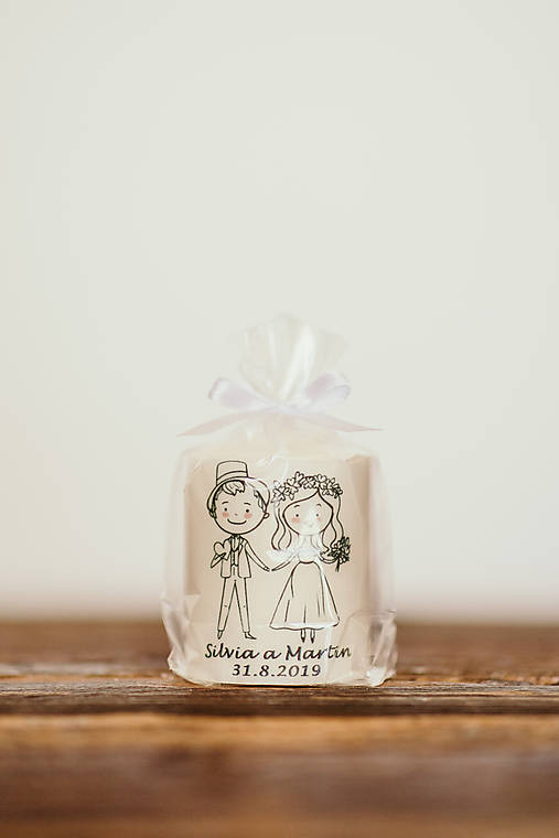 Menovka alebo darček pre svadobčanov - Sviečka - Vzor č.10