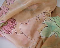 Šatky - Hedvábný šátek Belle Epoque - 10996707_