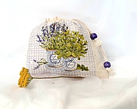 Úžitkový textil - vrecúško na bylinky - 10995918_