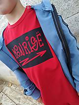 Detské oblečenie - Moonrise tričko - dlhy rukáv street crew red - 10999513_
