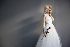 Šaty - Svadobné šaty s korzetom a tylovou sukňou - 11000260_