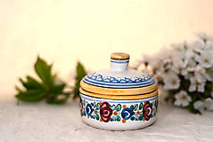 Nádoby - Cukornička s tradičným farebným dekórom - 11001247_