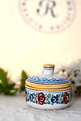 Nádoby - Cukornička s tradičným farebným dekórom - 11001249_