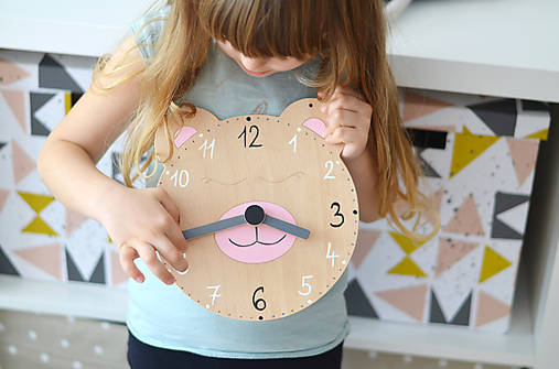 Hračky - Edukačné dizajnové hodiny – Na učenie sa času - 11001677_