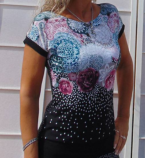  - Tričko mandaly a puntíky XS - XXXL - 11000975_