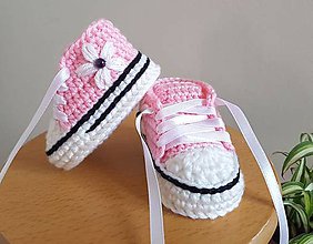 Detské topánky - Tenisky s kvetinkou - 11007612_