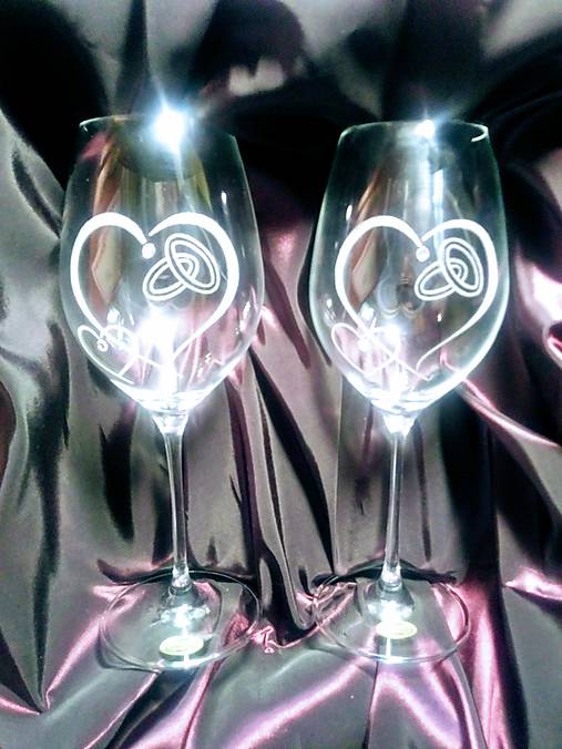 Nádoby - Svadobné poháre - 11008459_