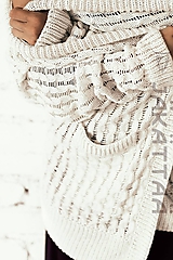 Svetre a kardigány - elegantný biely sveter z alpaky - 11007759_