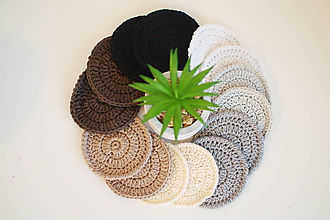 Úžitkový textil - Háčkovaný odličovací tampón - 11008662_