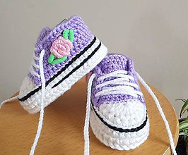 Detské topánky - Tenisky s kvetinkou - 11011470_