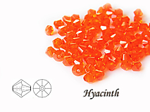 Korálky - Bicone (Slniečka) - 90040 Hyacinth, 4mm, bal.30ks - 11011359_
