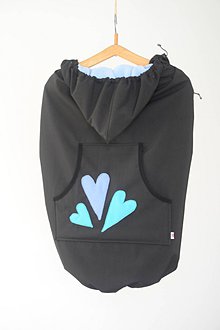 Detský textil - softshellová kapsa s odopínateľným flisom  s obrázkom - 11014388_