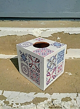 Úložné priestory & Organizácia - Box na vreckovky "Maroko White Nr.2"  - - 11013602_