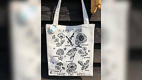 Nákupné tašky - ♥ Plátená, ručne maľovaná taška ♥ - 11012698_