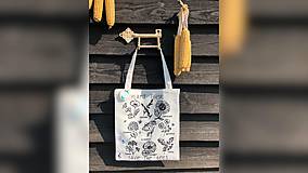 Nákupné tašky - ♥ Plátená, ručne maľovaná taška ♥ - 11012701_