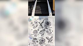 Nákupné tašky - ♥ Plátená, ručne maľovaná taška ♥ - 11012703_
