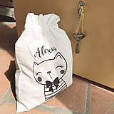 Detské tašky - Vrecko LiLu - mačička - 11012568_