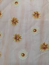 Úžitkový textil - Organza Kasandra v margarétke - 11013354_
