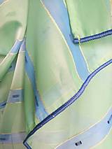 Úžitkový textil - Záclona Tartan v zeleno modrom - 11013485_