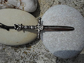 Pánske šperky - sword- II (náhrdelník-meč) - 11015762_