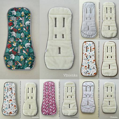 Detský textil - MERINO podložka OYSTER ZERO 100% wool na mieru podľa vlastného výberu bavlny - 11016810_