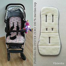 Detský textil - MERINO podložka OYSTER ZERO Powder pink 100% wool Panda - 11016801_