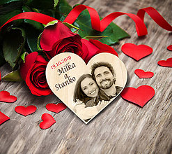 Darčeky pre svadobčanov - Svadobná magnetka s Vašou fotografiou - 11020231_