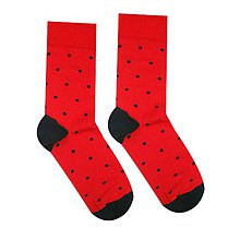 Ponožky, pančuchy, obuv - Červený Gentleman - 11019028_