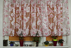 Úžitkový textil - Záclona organza farby jesene - 11020956_
