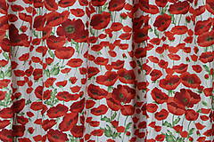 Úžitkový textil - Bavlnený záves farby jesene - 11021091_