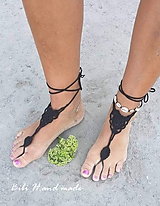 Háčkované "Barefoot"ozdoby na bosé nohy...