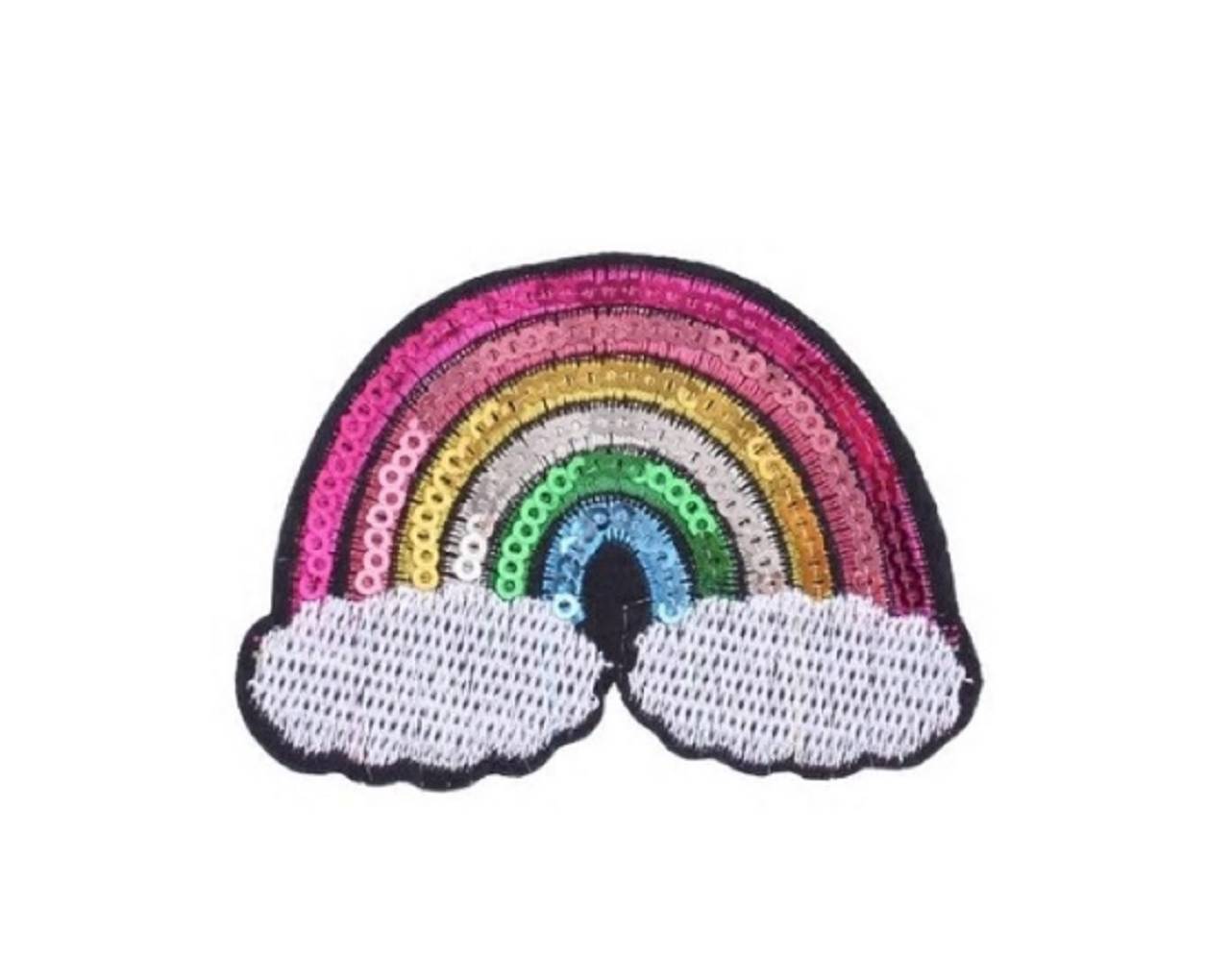 NZ104 Nažehľovačka dúha glitrová 8 x 5,7 cm