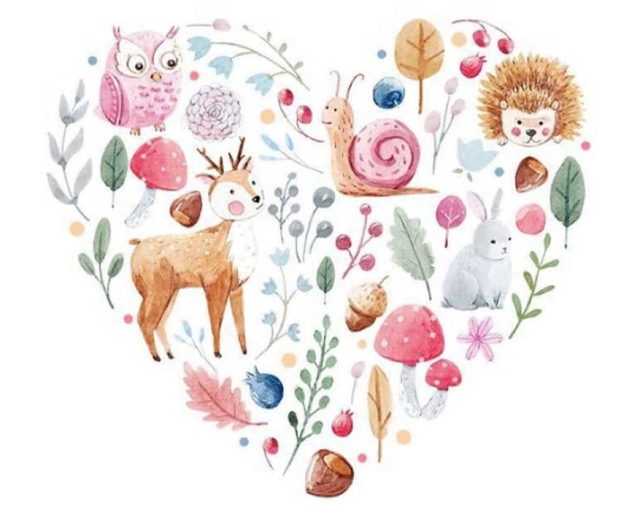 NZ101 Nažehlovačka srdce so zvieratkami