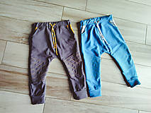 Detské oblečenie - Prešívané tepláčiky s farebnými vreckami - 11025590_