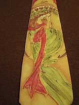 Kravata Secese v zelené