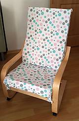 Úžitkový textil - Sedák na detské kreslo Ikea Poang - 11028326_
