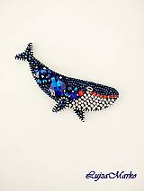 Brošne - Modrá veľryba - 11027777_