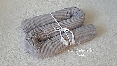 Úžitkový textil - Had - valec do VEĽKEJ POSTELE / 200x40cm/  - vafle alebo minky - 11031830_