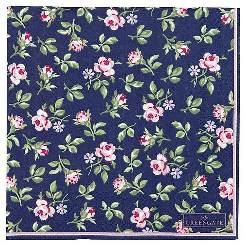 Papier - Servítka G 68 - Berta Dark Blue-malé - 11032039_