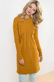 Šaty - ŠATY TIEDUP YELLOW - 11034082_